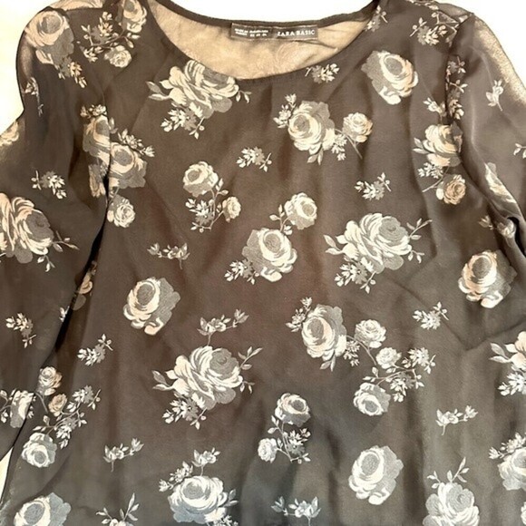Zara Women's Floral Blouse Size XS - Picture 11 of 14